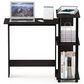 HOMLUX L-Shaped Computer Desk with Open Display Shelves in Espresso and Black, , large