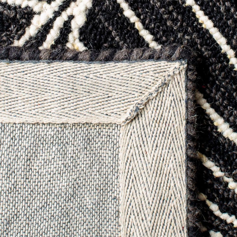 Safavieh Micro-Loop MLP174H 5&#39; Square Charcoal and Ivory Area Rug, , large