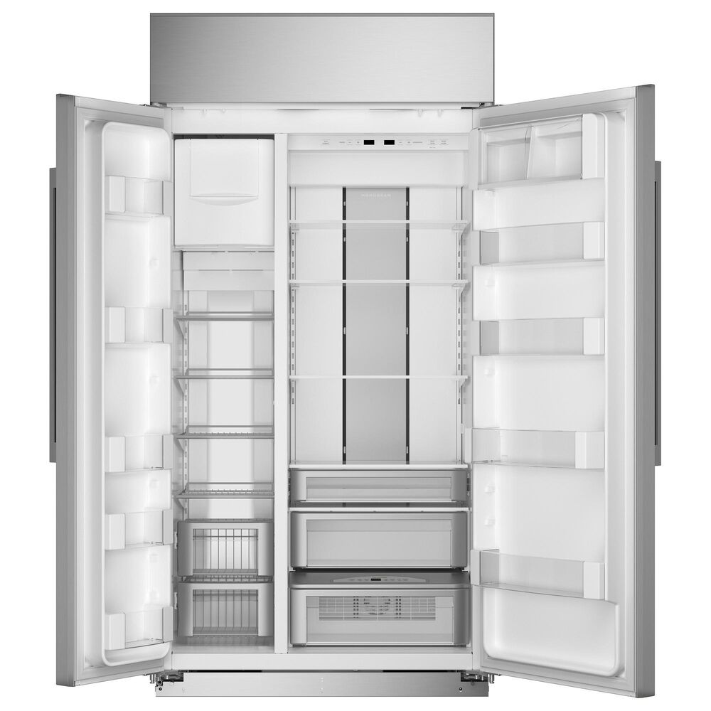 Monogram 42&quot; Smart Built-In Side by Side Refrigerator &#40;Handle Kit Not Included&#41; in Stainless Steel, , large
