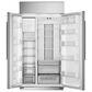 Monogram 42" Smart Built-In Side by Side Refrigerator (Handle Kit Not Included) in Stainless Steel, , large