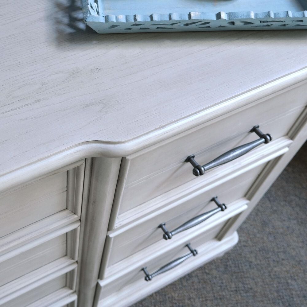 Emerald Home Furnishings New Haven 10-Drawer Dresser in Oyster Shell, , large