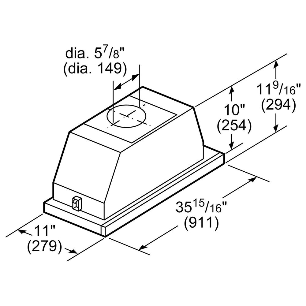 Bosch 36" Under Range Hood in Stainless Steel Shop NFM