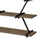 Furniture of America Quentin Bookcase in Light Walnut and Black, , large