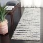 Safavieh Venus Shag VNS603B 2"2" x 14" Ivory and Dark Grey Runner, , large