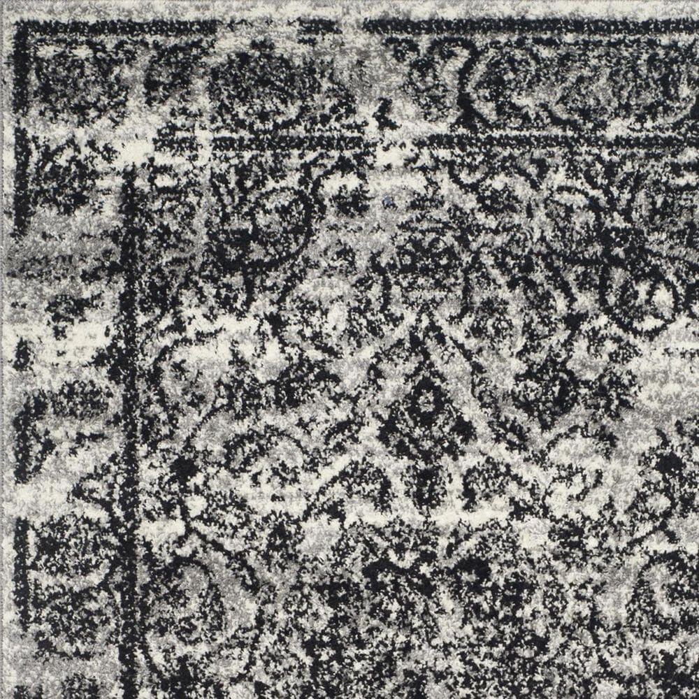 Safavieh Adirondack ADR101A-4 4" x 6" Silver/Black Area Rug, , large