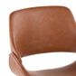 LumiSource Fabrico Side Chair with Camel Faux Leather Cushion in Antique Copper (Set of 2), , large
