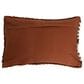 Teak Interiors 24" x 16" Cotton Tufted Lumbar Pillow in Brown, , large