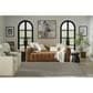 Nourison Courtyard Ivory and Charcoal 6" x 9" Indoor/Outdoor Area Rug, , large