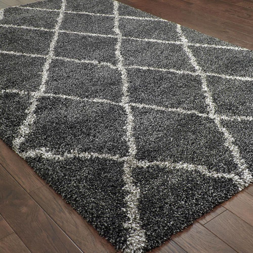 Oriental Weavers Henderson 90K 9&#39;10&quot; x 12&#39;10&quot; Charcoal and Grey Area Rug, , large