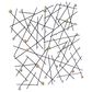 Maple and Jade 24" Square Metal Wall Decor Black, Bronze and Silver, , large