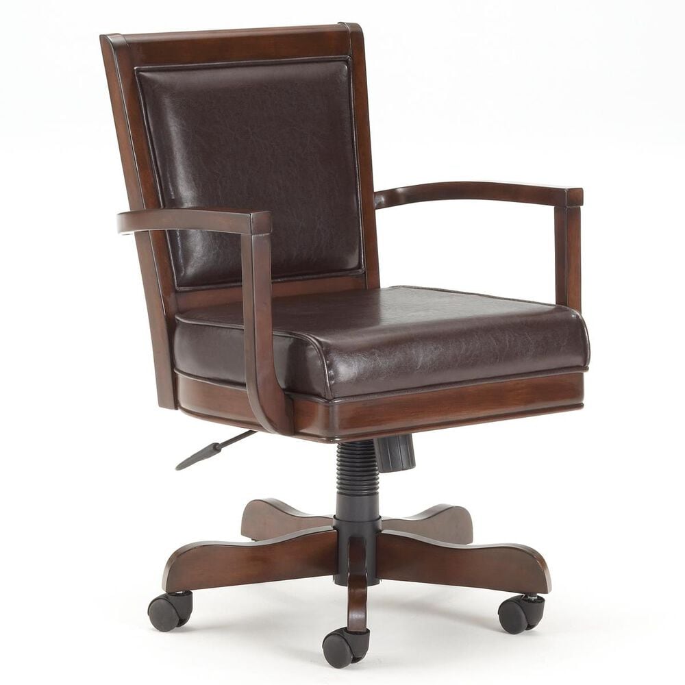 Richlands Furniture Ambassador Caster Game Chair in Cherry, , large