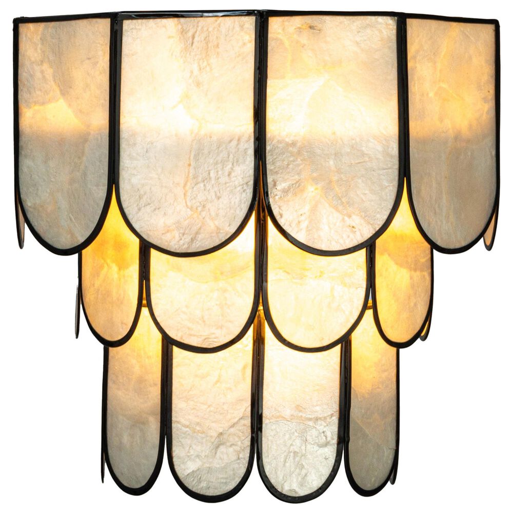 Creative Coop Gatsby 4-Tier Wall Sconce in Natural and Black, , large