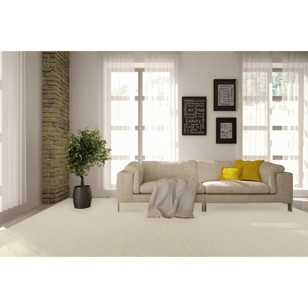 Nourison Calvin Klein Spun 8&#39;6&quot; x 11&#39;6&quot; Ivory Area Rug, , large