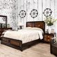 Furniture of America Nichols Full Panel Bed in Acacia/Walnut, , large