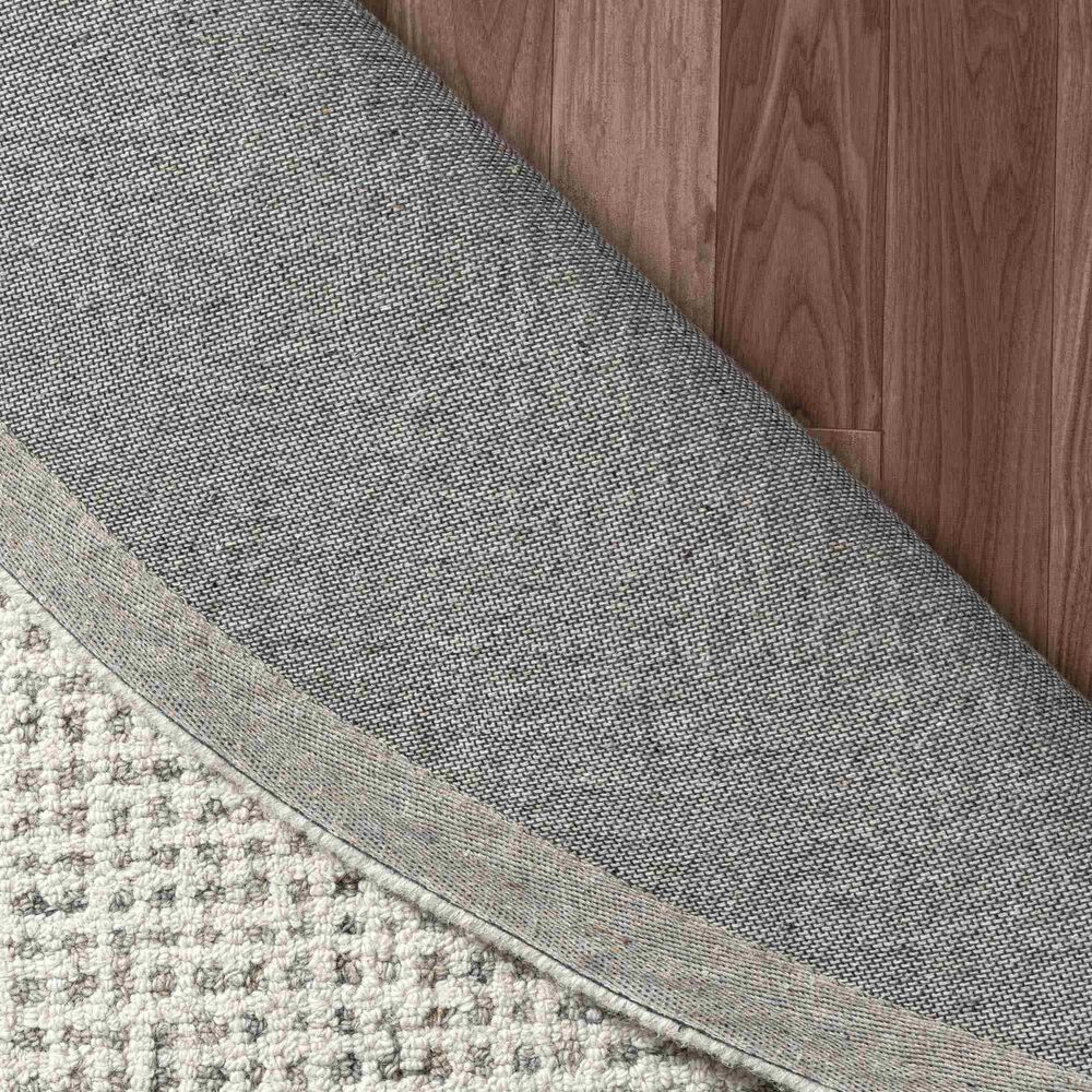 L&amp;R Resources Criss Cross 82378GRY Gray 6&#39; Round Area Rug, , large