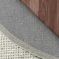 L&R Resources Criss Cross 82378GRY Gray 6" Round Area Rug, , large