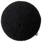 Eichholtz Palla 12" Round Throw Pillow in Boucle Black, , large