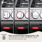 LG 2-Piece Kitchen Package with 6.3 Cu. Ft. Smart Freestanding Gas Range and 2.1 Cu. Ft. Smart Over-the-Range Microwave in Printproof Stainless Steel, , large