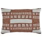 Ashley Ackford 14" x 22" Lumbar Throw Pillow in White and Rust, , large