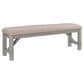 Linon Home Decor Turino Padded Dining Bench in Weathered Grey, , large