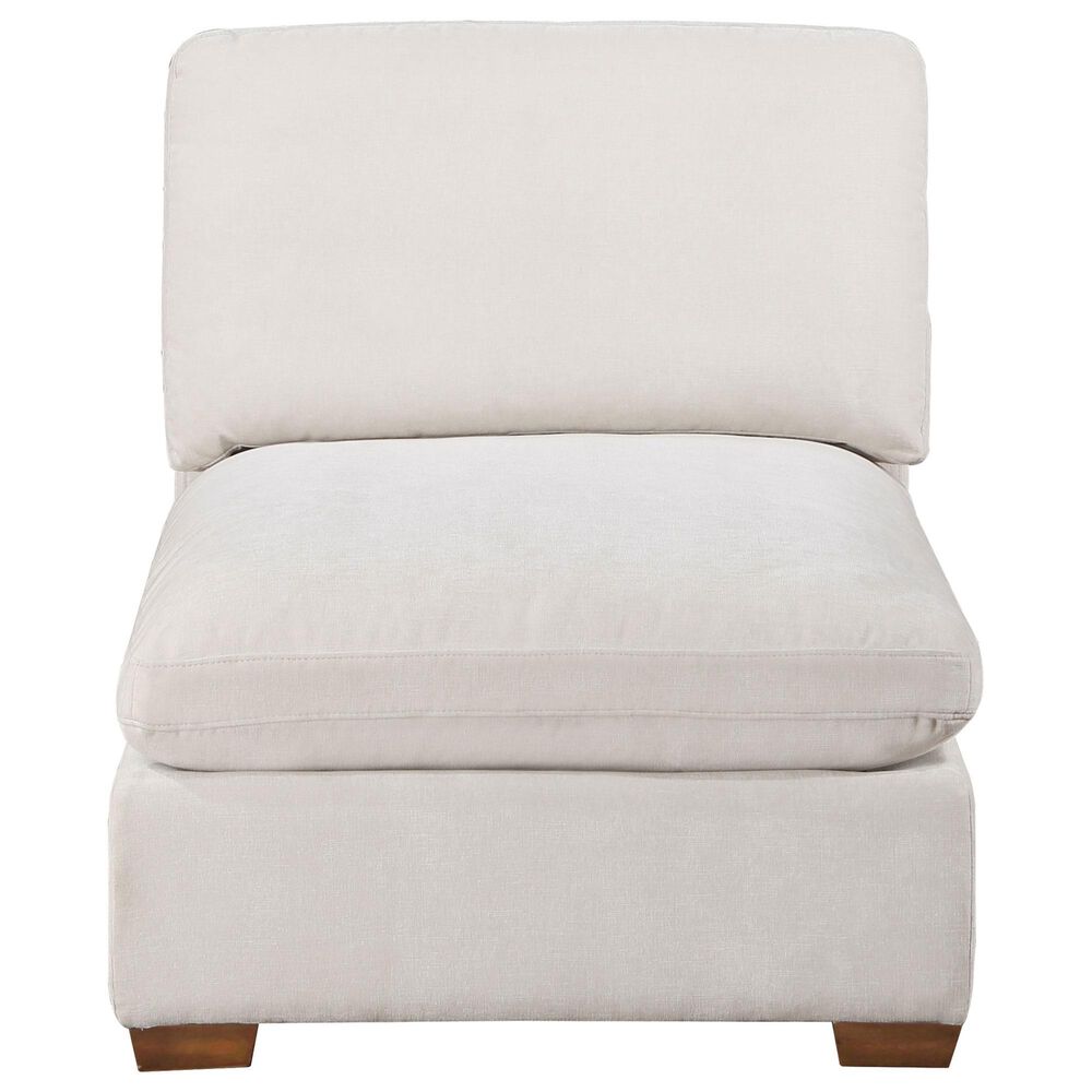 Coaster Lakeview Armless Chair in Ivory, , large