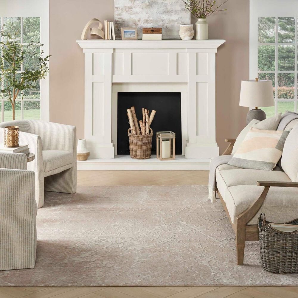 Nourison Exhale 7&#39;10&quot; x 9&#39;10&quot; Mocha and Ivory Area Rug, , large