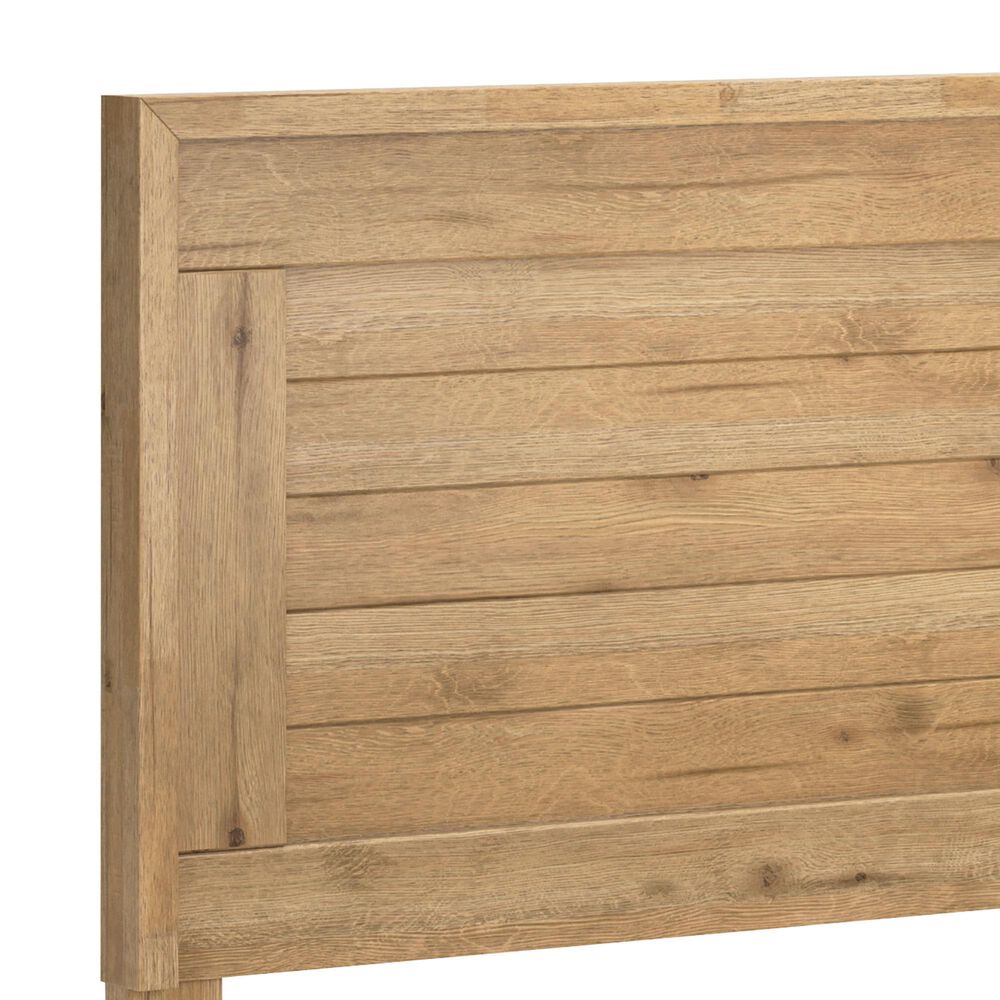 Ashley Galliden King Panel Bed in Light Brown, , large