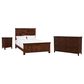 Archbold Furniture Heritage Queen Panel Bed with Dresser and Nightstands Bedroom Set in Brown Mahogany, , large