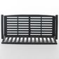 Hearth and Haven Loja Patio Bench in Dark Grey, , large