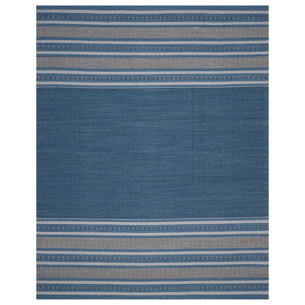 Safavieh Montauk MTK214A 8" x 10" Blue and Grey Area Rug, , large