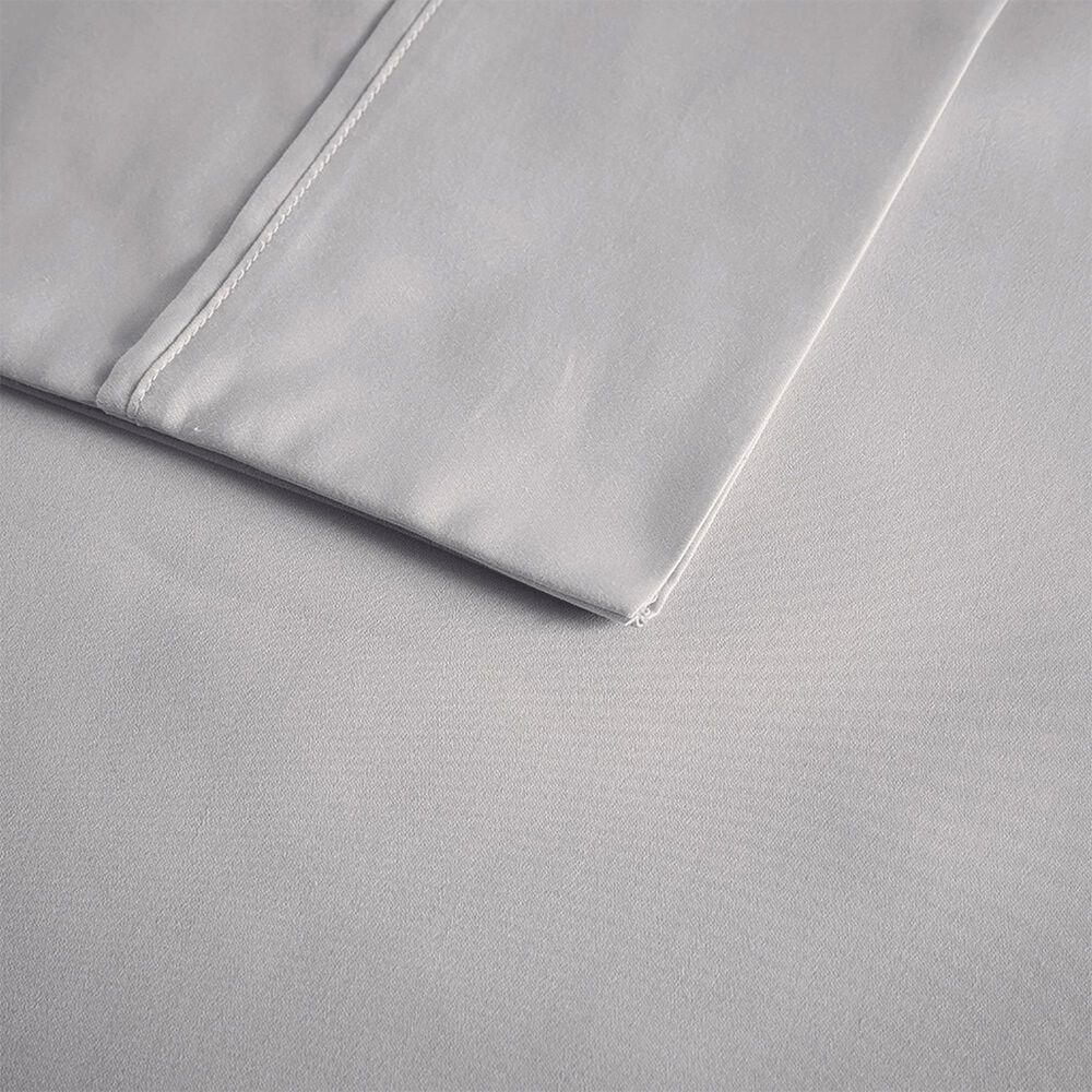 Hampton Park 600 Thread Count Grey  Cooling Cotton Blend Sheet Set, , large