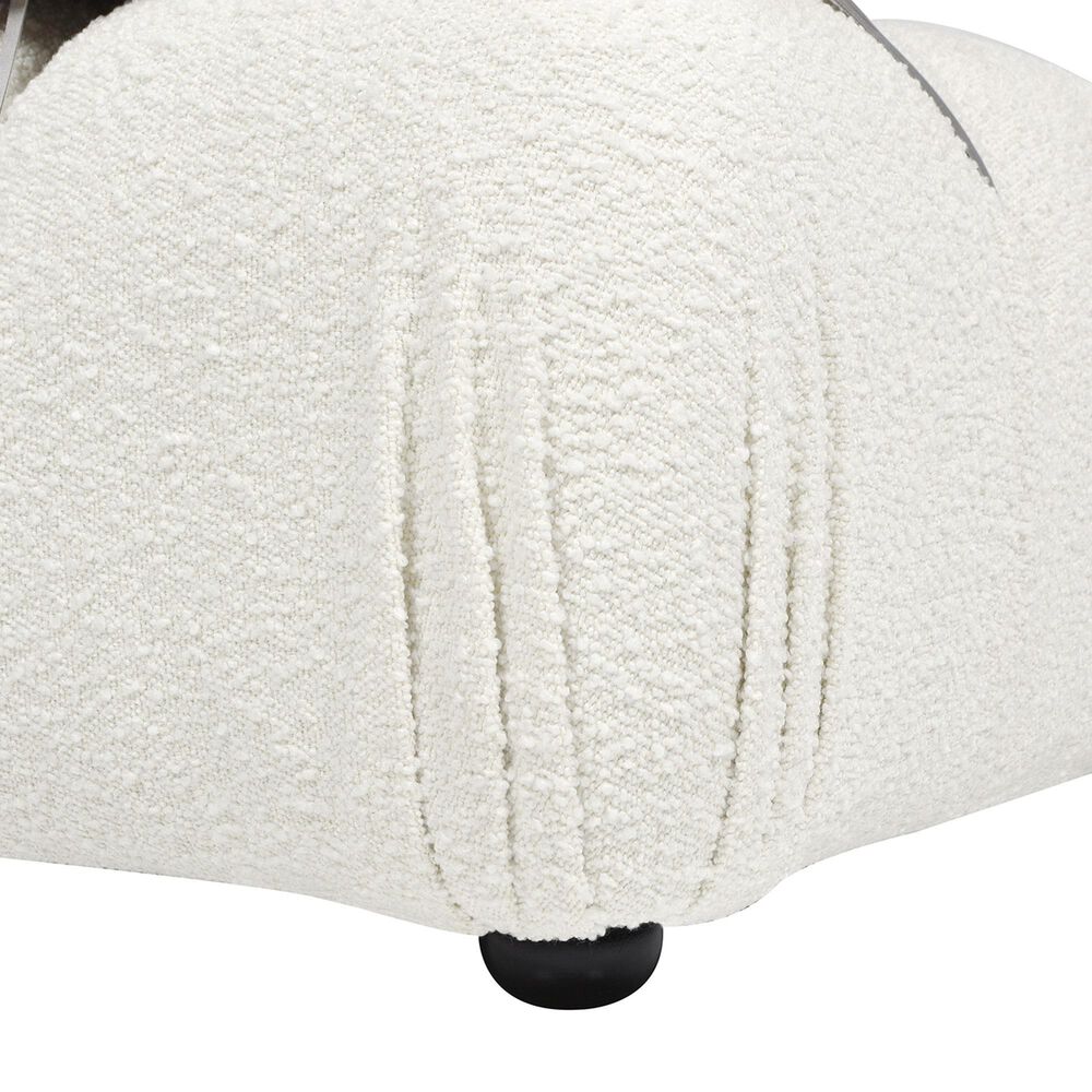 Jennifer Taylor Home Marcel Lounge Arm Chair in Ivory White, , large