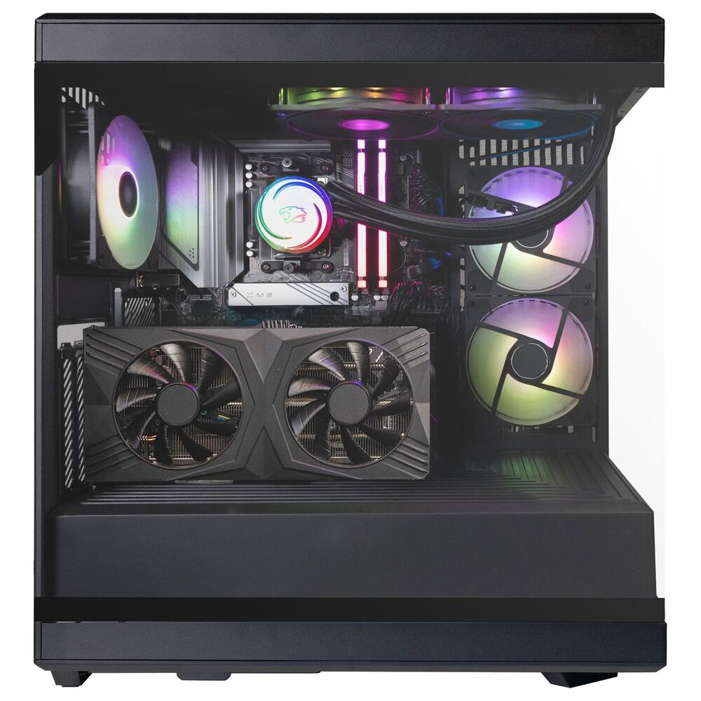 iBUYPOWER Y40 Pro Gaming PC Desktop | AMD Ryzen 7 7800X3D - 32GB RAM - AMD Radeon RX 9070 Graphics - 2TB SSD in Black, , large