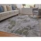 Feizy Cadiz 39N5F 11"6" x 14"6" Green and Ivory Area Rug, , large