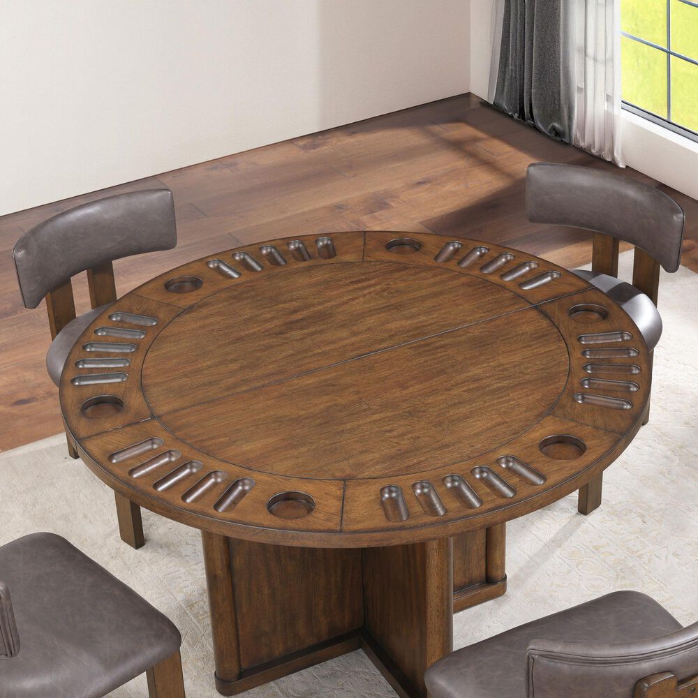 Crystal City Cambridge Game Table and 4 Chairs, , large