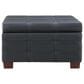 Valor Living Detour Strap Square Storage Ottoman in Black, , large