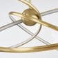 Troy Lighting Alula 60" 3-Light Chandelier in Vintage Brass, , large