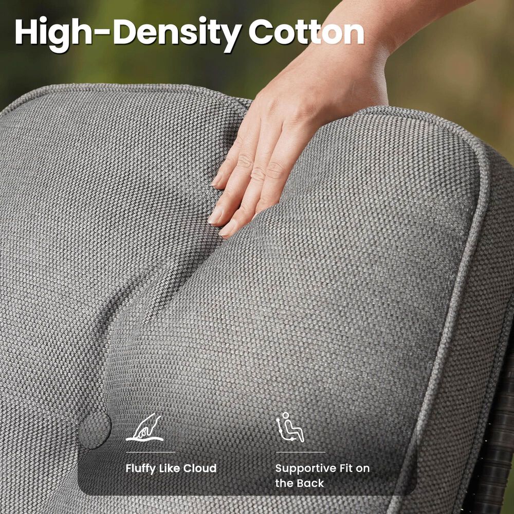 HOMLUX 7-Piece Patio Conversation Set in Dark Gray, , large