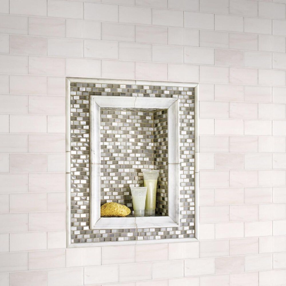 MS International Bianco Dolomite Subway White 3" x 6" Natural Stone Tile, , large