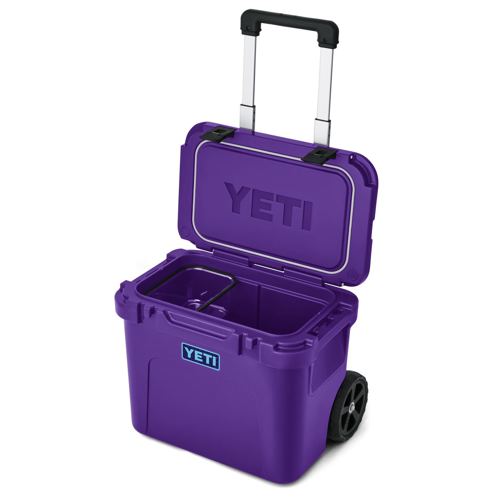 YETI Roadie 32 Wheeled Cooler in Pace Purple and Blue