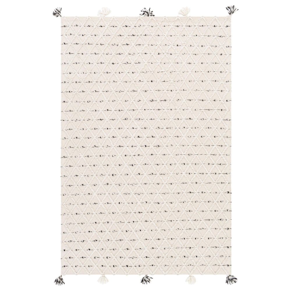 Surya Azalea 2" x 3" Ivory, Black and Gray Indoor/Outdoor Area Rug, , large