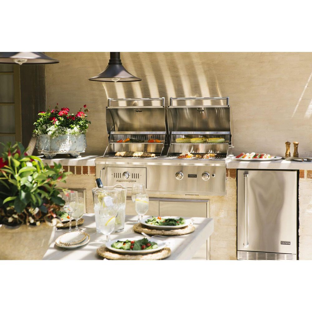 Coyote Outdoor 31&quot; Double Access Doors in Stainless Steel, , large