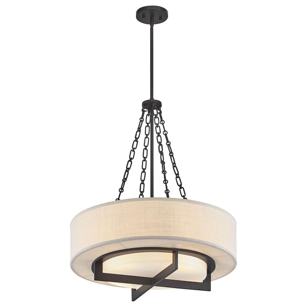 Savoy House Brentwood 4-Light Pendant in Matte Black, , large