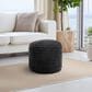 Howard Elliott Shar Pei Tall Pouf in Black, , large