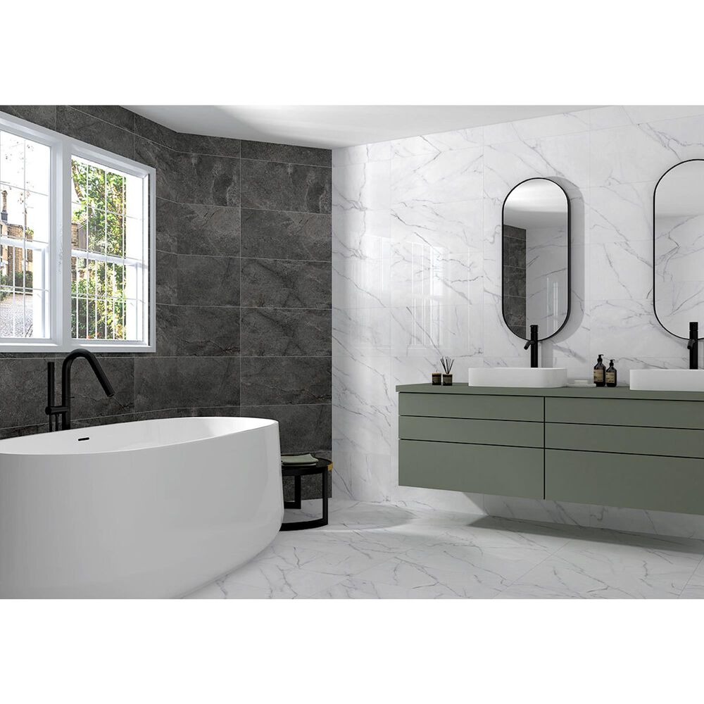MS International Kaya Calacatta Venato 24&quot; x 48&quot; Matte Porcelain Tile, , large