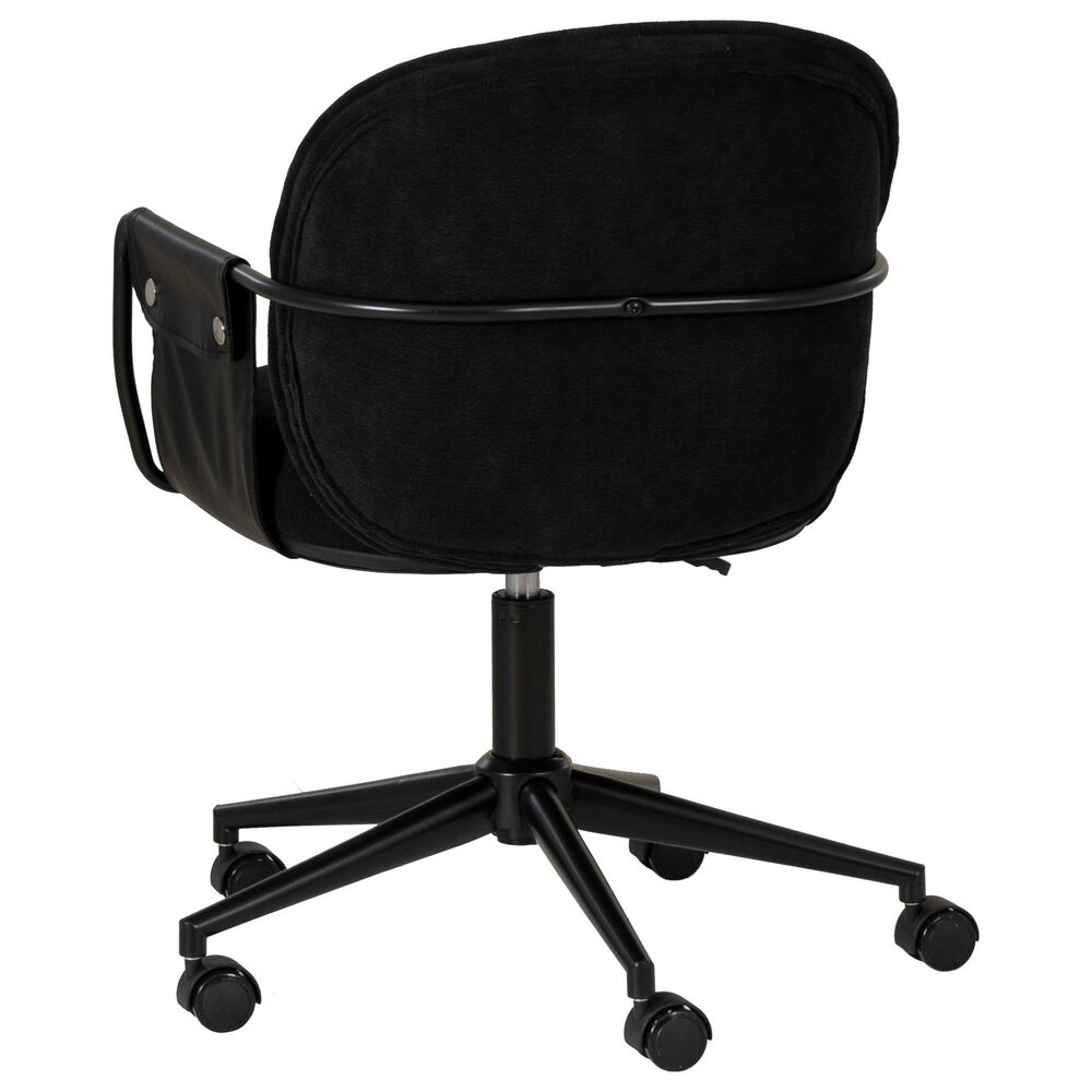 Linon Home Decor Karri Office Chair in Black, , large