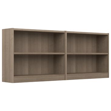 Bush Universal 2-Shelf Bookcase in Ash Gray (Set of 2), , large