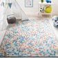 Safavieh Kids Playhouse Abstract 5"5" x 7"7" Ivory and Blue Rug, , large