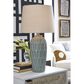Ashley Hadbury Table Lamp in Pale Blue and Teal (Set of 2), , large