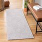 Safavieh Micro-Loop Geometric 2"3" x 7" Silver and Ivory Runner, , large